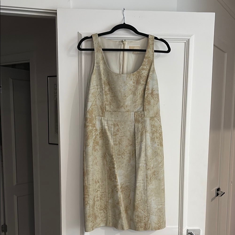 Michael Kors Cream and Gold Mini Dress